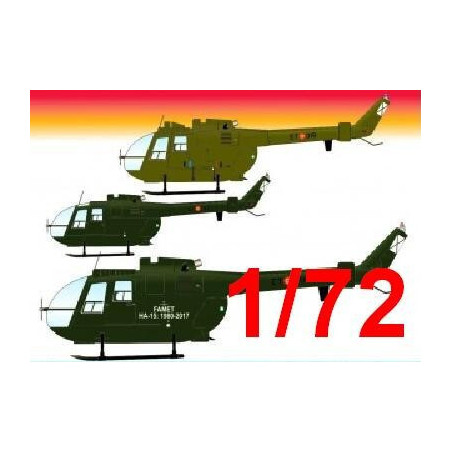 CALCAS MBB BO-105 FAMET BHELA 1 - ESCALA 1/72 - SERIES ESPAÑOLAS 5072