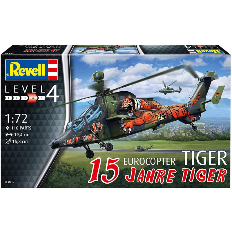 EUROCOPTER EC665 (UHT) TIGER 15 Jahre Tiger" -Escala 1/72- Revell 03839"