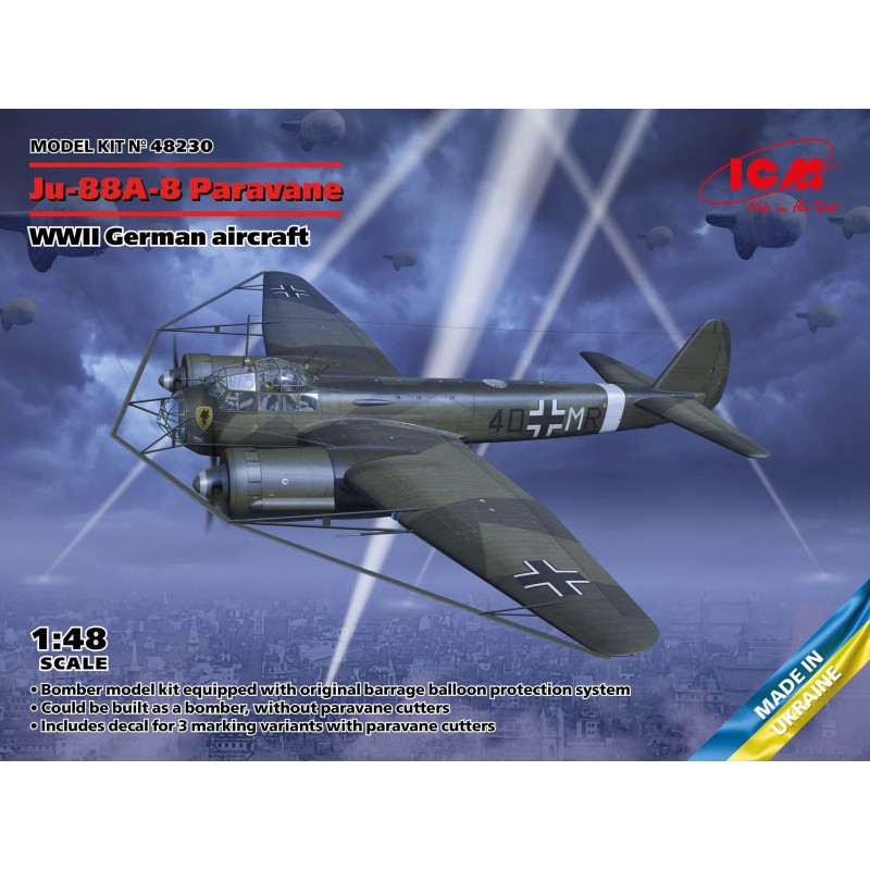 JUNKER JU-88 A8 (Corta globos) -Escala 1/48- ICM 48230