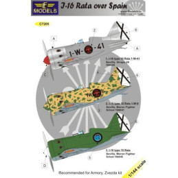 SET CALCAS POLIKARPOV I-16 RATA (España) -Escala 1/144- LF Model C4412