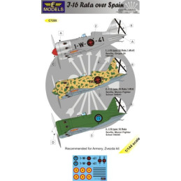 SET CALCAS POLIKARPOV I-16 RATA (España) -Escala 1/144- LF Model C4412
