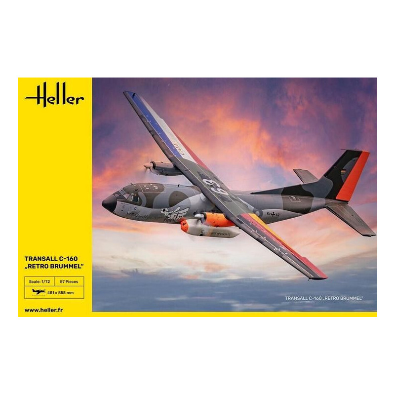 TRANSALL C-160 RETRO BRUMMEL -Escala 1/72- Heller 80358