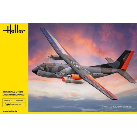 TRANSALL C-160 RETRO BRUMMEL -Escala 1/72- Heller 80358