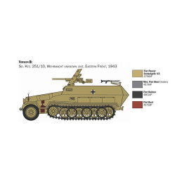 TRANSPORTE DE TROPAS Sd.Kfz. 251/10 (PAK-36) -Escala 1/72- Italeri 7079