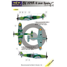 SET CALCAS MESSERSCHMITT Bf-109 F-4 (España) -1/144- LF Model C4441