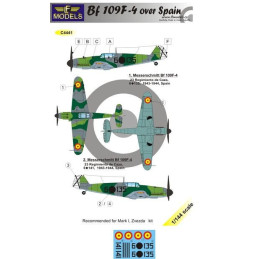 SET CALCAS MESSERSCHMITT Bf-109 F-4 (España) -Escala 1/144- LF Model C4441