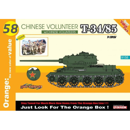 CARRO DE COMBATE T-34/85 (CHINA) & INFANTERIA - Dragon Models 9158