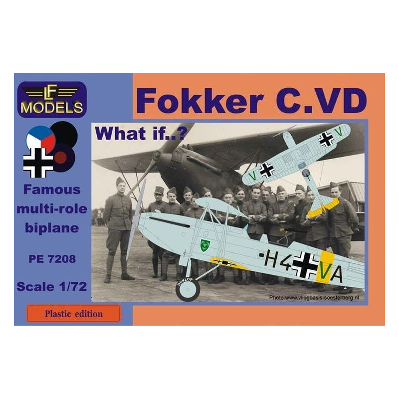 FOKKER C.VD (España) -Escala 1/72- LF MODELS PE7208