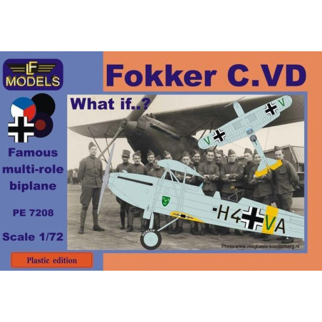 FOKKER C.VD (España) -Escala 1/72- LF MODELS PE7208