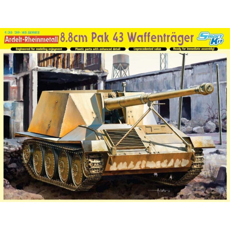 WAFFENTRAEGER  PaK 43 8,8cm Rheinmetall/Borsig - ESCALA 1/35 - DRAGON 6728