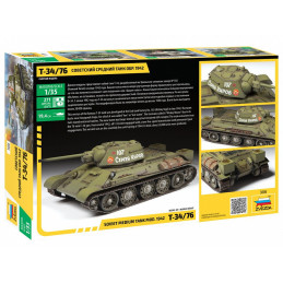 CARRO DE COMBATE T-34/76 Mod. 1942 -Escala 1/35- Zvezda 3686