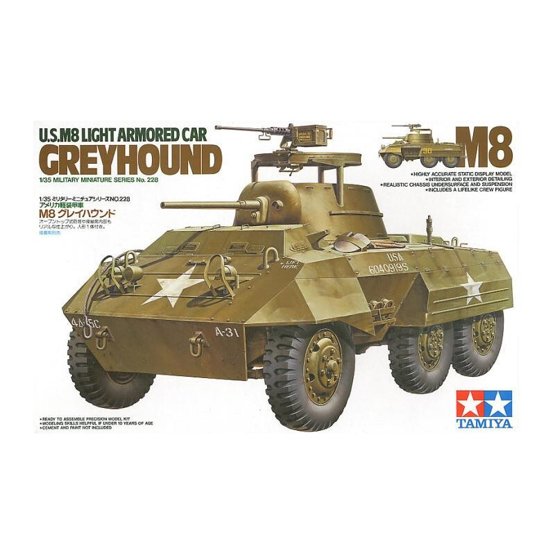 VEHICULO BLINDADO M-8 GREYHOUND -Escala 1/35- Tamiya 35228