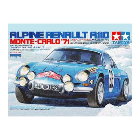 RENAULT ALPINE A110 (MOTE-CARLO 1.971) ESCALA 1/24 - TAMIYA 24278