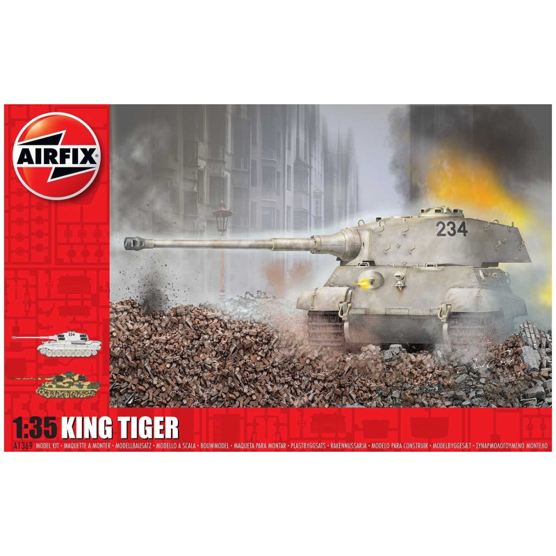 CARRO DE COMBATE Sd.Kfz. 182 KING TIGER -1/35- Airfix A1369