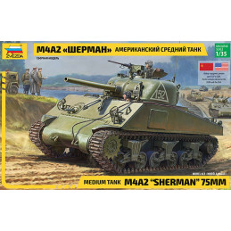 CARRO DE COMBATE M-4 A2 SHERMAN (Sovietico) -Escala 1/35- Zvezda 3702