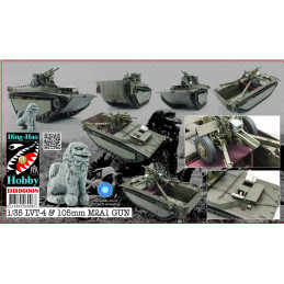 VEHICULO ANFIBIO LVT-4 BUFFALO & OBUS M-2 A1 (105 mm) 1/35