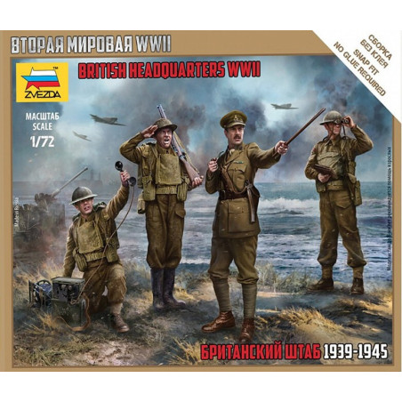 CUARTEL GENERAL BRITANICO 1939-1945 -Escala 1/72- Zvezda 6174