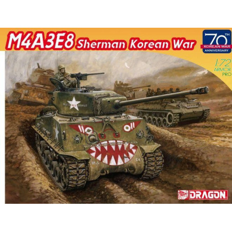 CARRO DE COMBATE M-4 A3E8 SHERMAN Easy Eight" KOREAN WAR -Escala 1/72- Dragon Models 7570"