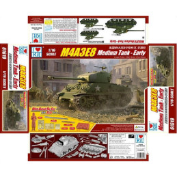 CARRO DE COMBATE M-4 A3E8 SHERMAN (Early) -Escala 1/16