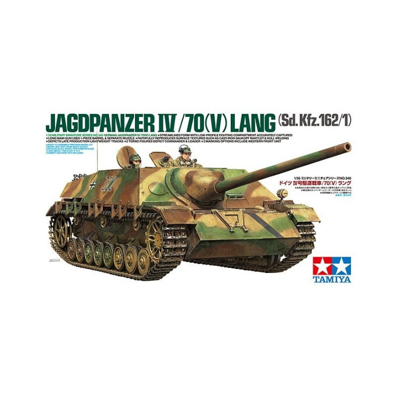 CAZA CARROS SD.KFZ. 162 JAGDPANZER IV/70(V) LANG -Escala 1/35- Tamiya 35340