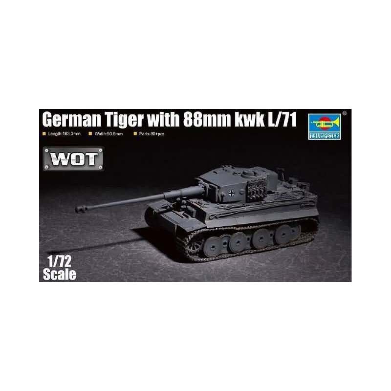 CARRO DE COMBATE Sd.Kfz. 181 -L71 - 88 mm- Trumpeter 07164 -ESCALA 1/72