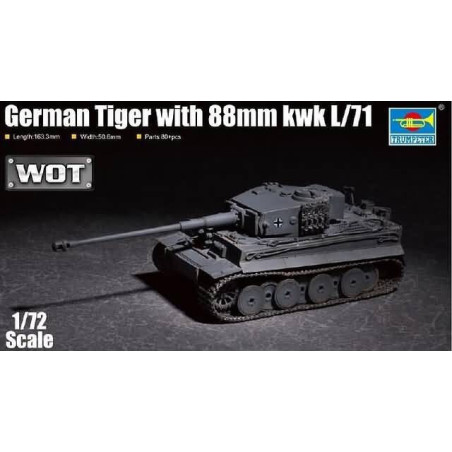 CARRO DE COMBATE Sd.Kfz. 181 -L71 - 88 mm- Trumpeter 07164 -ESCALA 1/72