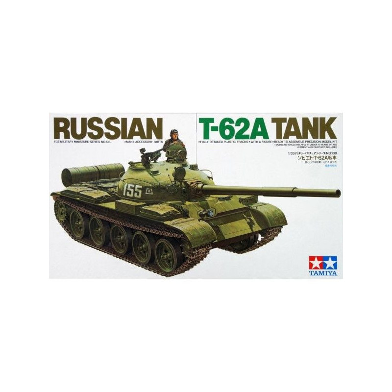 CARRO COMBATE T-62 A -Escala 1/35- Tamiya 35108