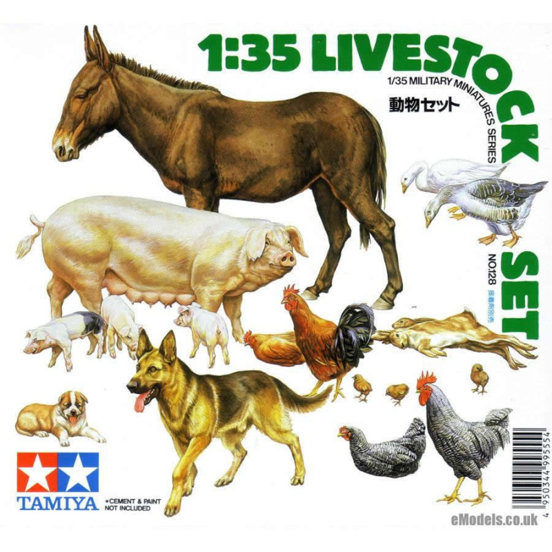 ANIMALES VARIADOS -Escalal 1/35- TAMIYA 35128