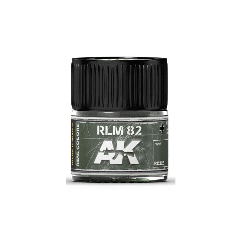 PINTURA REAL COLORS VERDE RLM 82 (10 ml) - AK RC326