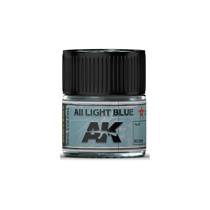 PINTURA REAL COLORS ALL LIGHT BLUE (10 ml) - AK Interactive RC310