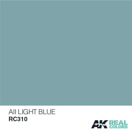 PINTURA REAL COLORS ALL LIGHT BLUE (10 ml) - AK Interactive RC310