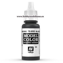 PINTURA ACRILICA PATINA NEGRA (17 ml) Nº205 VALLEJO MODEL COLOR