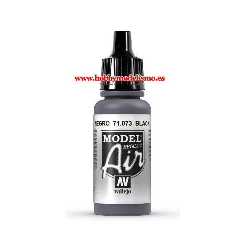 PINTURA ACRILICA NEGRO METALIZADO (17 ml)