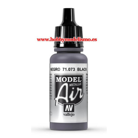 PINTURA ACRILICA NEGRO METALIZADO (17 ml)