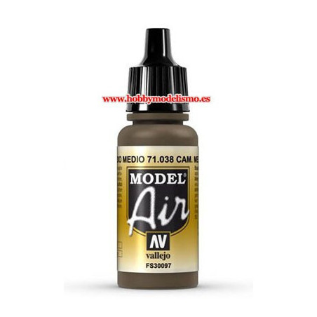 PINTURA ACRILICA CAMUFLAJE PARDO MEDIO (17 ml)