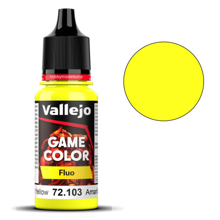 PINTURA ACRILICA AMARILLO FLUOR (17 ml) vallejo model color