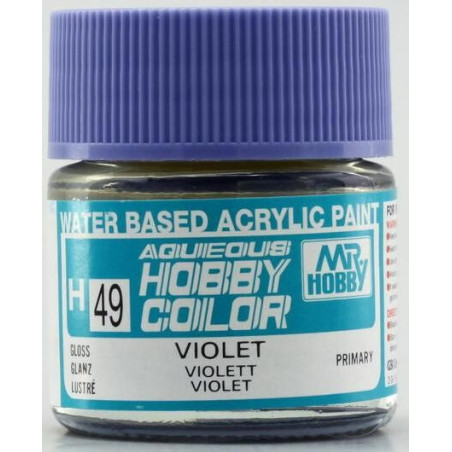 PINTURA AQUEOUS VIOLETA BRILLANTE (10 ml) - Mr Color / Gunze Sangyo H-49