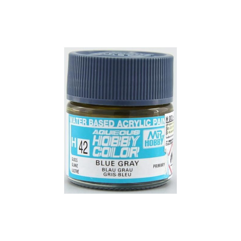 PINTURA AQUEOUS GRIS AZULADO BRILLANTE (10 ml) - Mr Color / Gunze Sangyo H-042