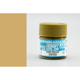 PINTURA AQUEOUS AMARILLO OSCURO MATE (10 ml) - Mr Color / Gunze Sangyo H-403