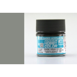 PINTURA AQUEOUS GRIS OSCURO (2) SATINADO (10 ml) - Mr Color / Gunze Sangyo H-083