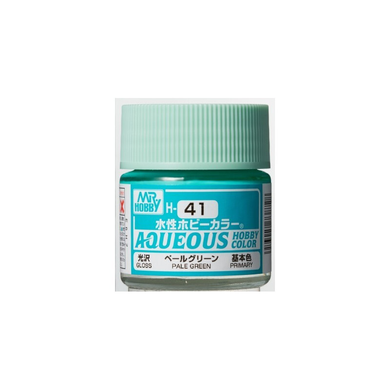 PINTURA AQUEOUS VERDE PALIDO BRILLANTE (10 ml) - Mr Color / Gunze Sangyo H-041