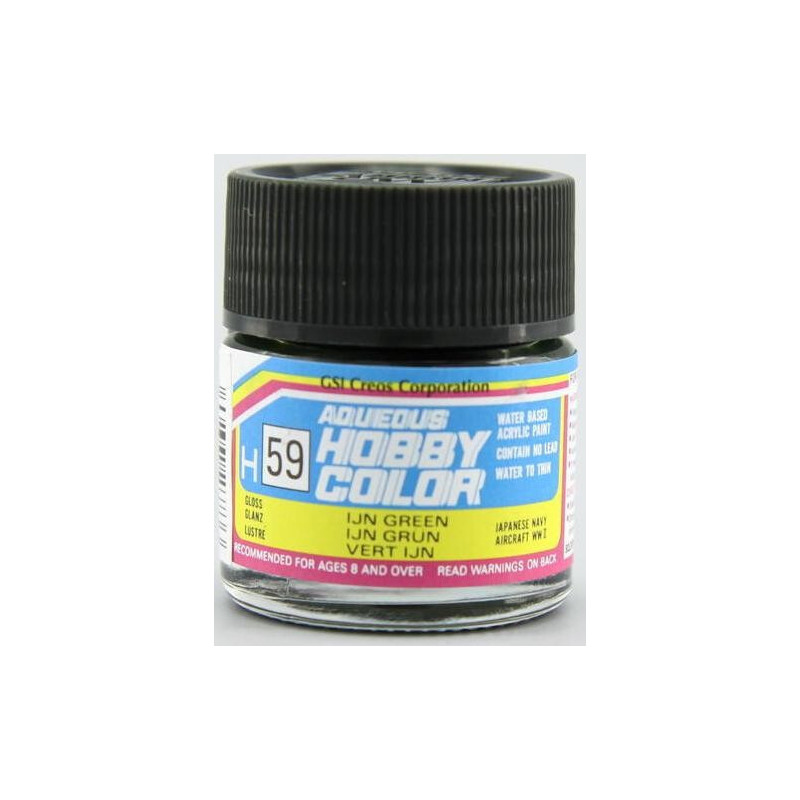 PINTURA AQUEOUS VERDE IJN BRILLANTE (10 ml) - Mr Color / Gunze Sangyo H-059