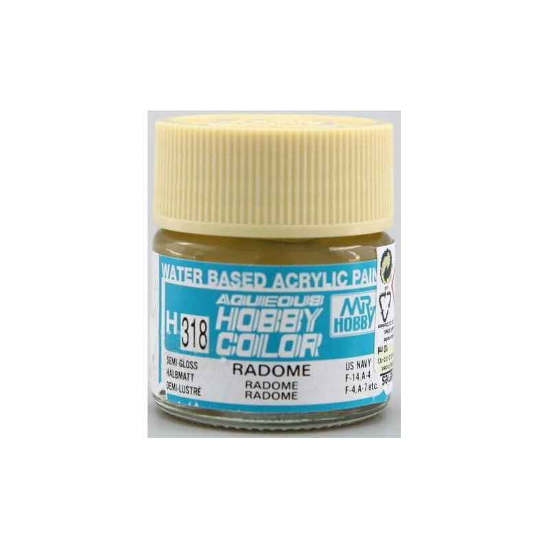 PINTURA AQUEOUS MARRON RADOME SATINADO (10 ml) - Mr Color / Gunze Sangyo H-318