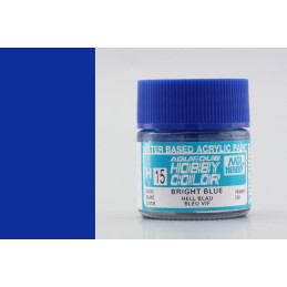 PINTURA AQUEOUS AZUL CLARO BRILLANTE (10 ml) - Mr Color / Gunze Sangyo H-15