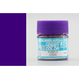 PINTURA AQUEOUS PURPURA BRILLANTE (10 ml) - Mr Color / Gunze Sangyo H-039