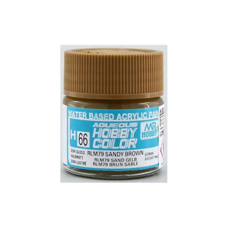 PINTURA ACRILICA SATINADA MARRON ARENA RLM79 (10 ml)