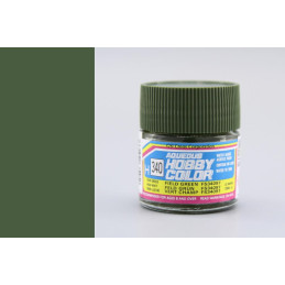 PINTURA AQUEOUS VERDE CAMPO FS 35097 SATINADO (10 ml) - Mr Color / Gunze Sangyo H-340