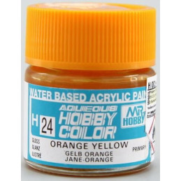 PINTURA AQUEOUS NARANJA BRILLANTE (10 ml) - Mr Color / Gunze Sangyo H-24