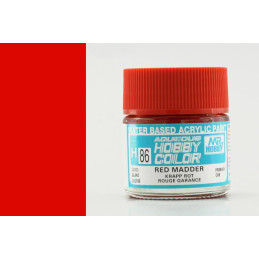 PINTURA AQUEOUS ROJO MADDER BRILLANTE (10 ml) - Mr Color / Gunze Sangyo H-086