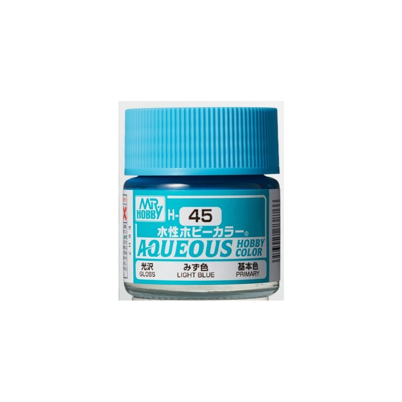 PINTURA AQUEOUS AZUL CLARO BRILLANTE (10 ml) - Mr Color / Gunze Sangyo H-045